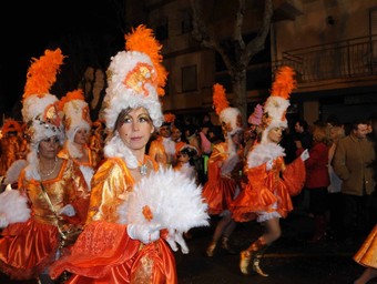 Una de les colles participants al carnaval Xurigué